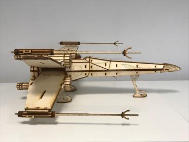 Star Wars - X-Wing Star Fighter as 3D large model - side view